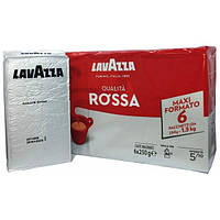 Кава мелена Lavazza Qualita Rossa 250 грам срібний брикет