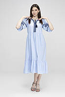 Платье вышиванка женское Park karon 23091 38 Синий (2000989621102) BS, код: 8413501
