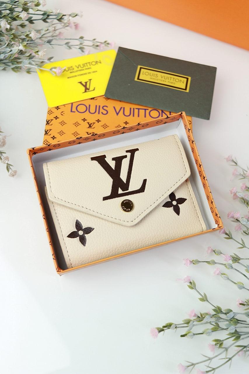 Гаманець Louis Vuitton молочний LUX якість Луї ВІТОН маленький книжка
