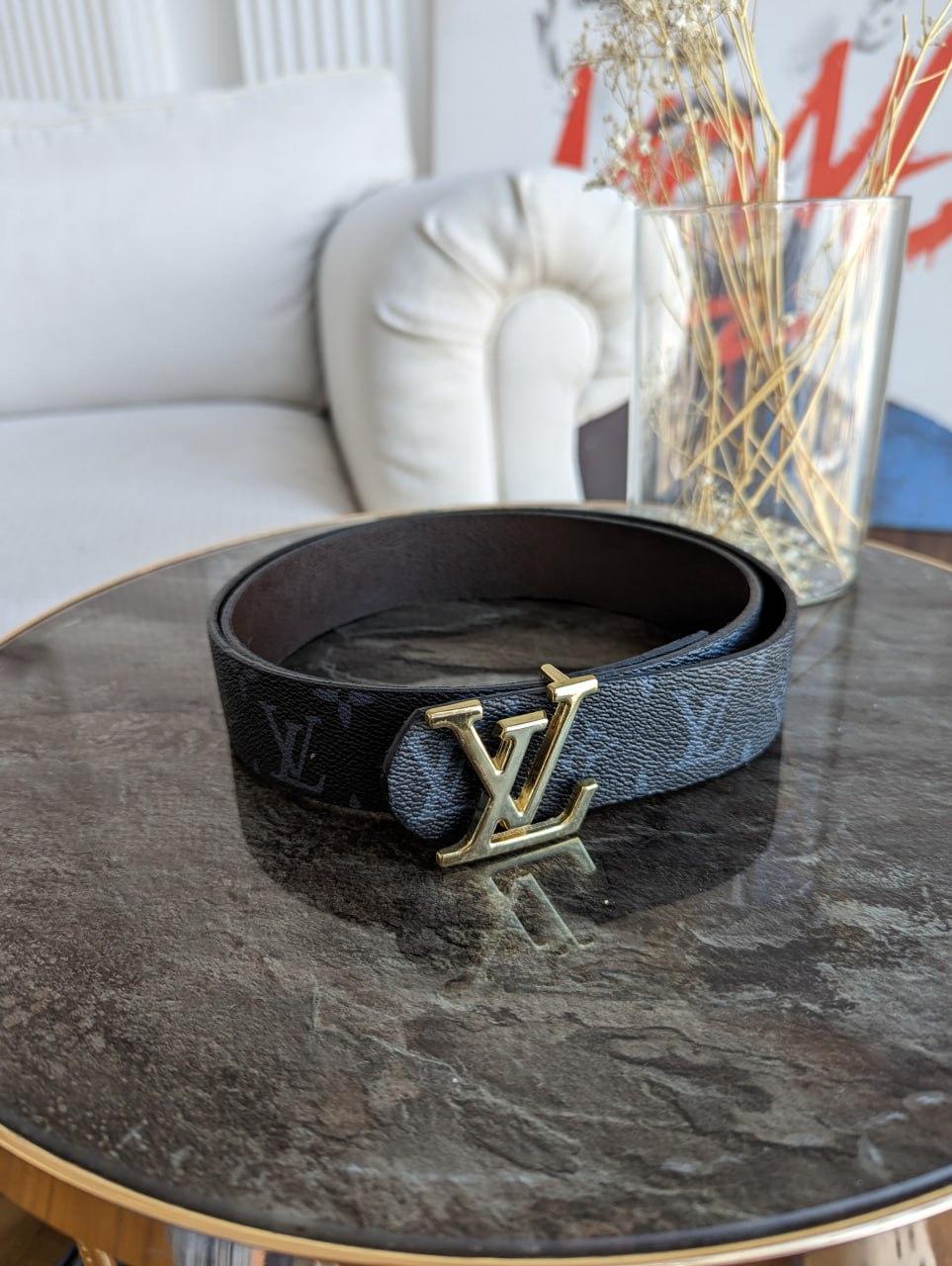 Широкий ремінь Луї Віттон Louis Vuitton чорний