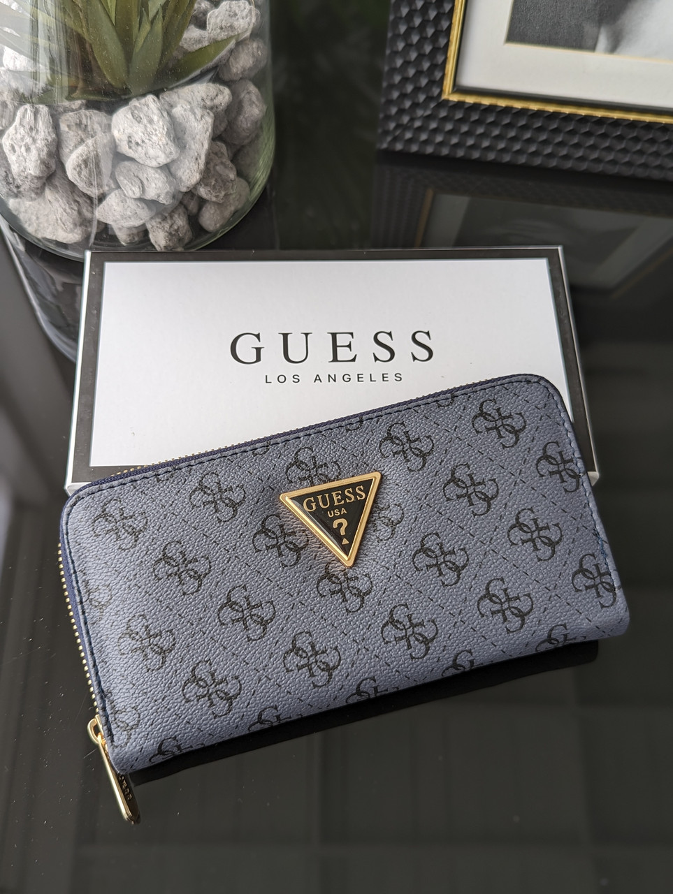 Гаманець Guess жіночий Гаманець Гесс темно-синій