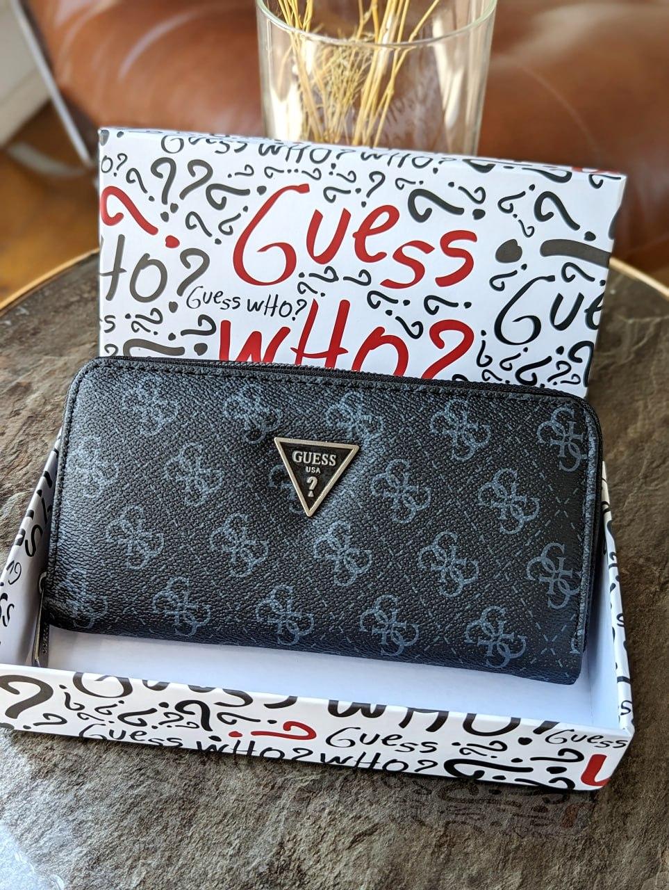 Гаманець Guess жіночий Гаманець Гесс чорний