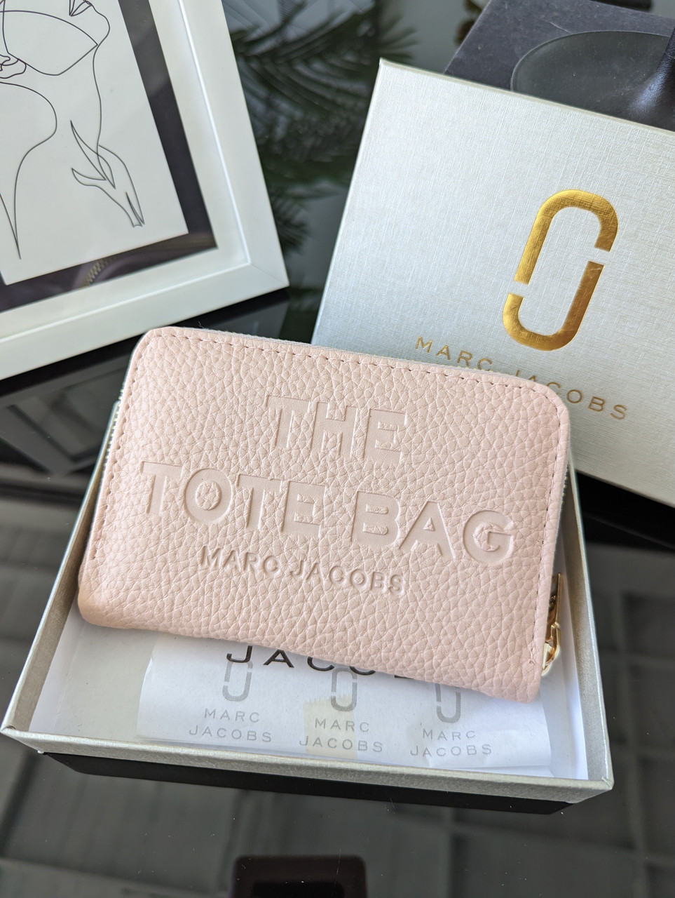 Гаманець Marc Jacobs пудровий маленький — LUX якість