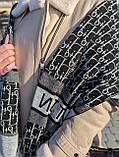 Палантин шарф Christian Dior жіночий шарф світло-сірий, фото 2