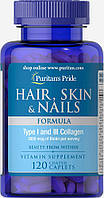 Комплекс для кожи, волос, ногтей Puritan's Pride Hair, Skin Nails Formula 120 Caplets BS, код: 7525206