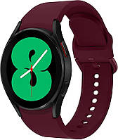 Ремешок силиконовый BeWatch Samsung Galaxy Watch 4 5 Pro SoftTouch Бордовый (0139308) ZZ, код: 8032703