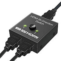 HDMI разветвитель переключатель двунаправленный Bi-Direction Switch на 2 порта | сплиттер + к HR, код: 7386540
