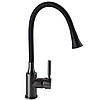 Змішувач для кухні з гнучким рефлекторним гусом та розпилювачем GLux GLLR-0203SA-GP-B01 Графіт-Чорний, фото 4