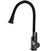 Змішувач для кухні з гнучким рефлекторним гусом та розпилювачем GLux GLLR-0203SA-GP-B01 Графіт-Чорний, фото 5