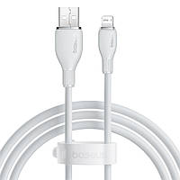 Кабель зарядный USB - Lightning Baseus Pudding Charging+Data 2.4A 1.2 м White (P10355700221-00)