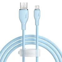 Кабель зарядный USB - Lightning Baseus Pudding Charging+Data 2.4A 1.2 м Blue (P10355700311-00)