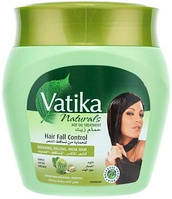 Трав'яна натуральна маска проти випадіння волосся поживна Dabur Vatika Naturals Hair Fall Control — Дабур