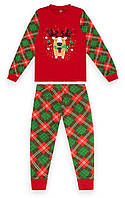 Пижама детская для девочки GABBI PGD-22-2-14 Новый год Красный на рост 122 (13415) HR, код: 8454406
