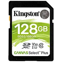 Kingston 128GB SDXC Canvas Select Plus 100R C10 UHS-I U3 V30 Модуль флэш-памяти