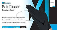 Перчатки нитриловые MEDICOM SafeTouch Premium Black р.S 100 шт Черные плотные BS, код: 8239165