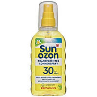 Солнцезащитный прозрачный спрей водостойкий Sun Ozon Transparentes Sonnenspray 200 ml LSF 30 "Wr"