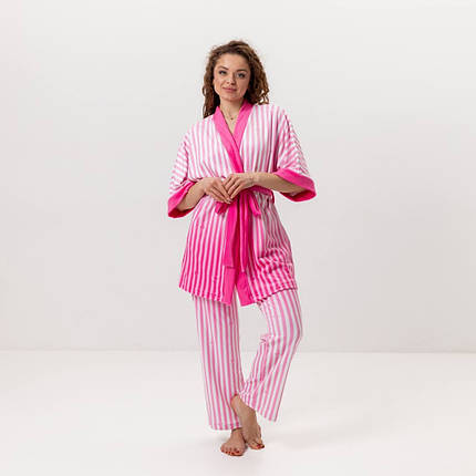 Комплект жіночий з плюшевого велюру штани та халат Victoria's Secret Pink 3432_S 16011 S ID 4727325, фото 1