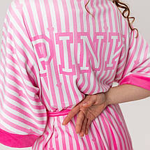 Комплект жіночий з плюшевого велюру штани та халат Victoria's Secret Pink 3432_S 16011 S ID 4727325, фото 5