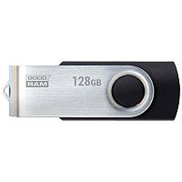 Флеш-накопитель USB3.0 128GB GOODRAM UTS3 (Twister) Black (UTS3-1280K0R11) HR, код: 2313425