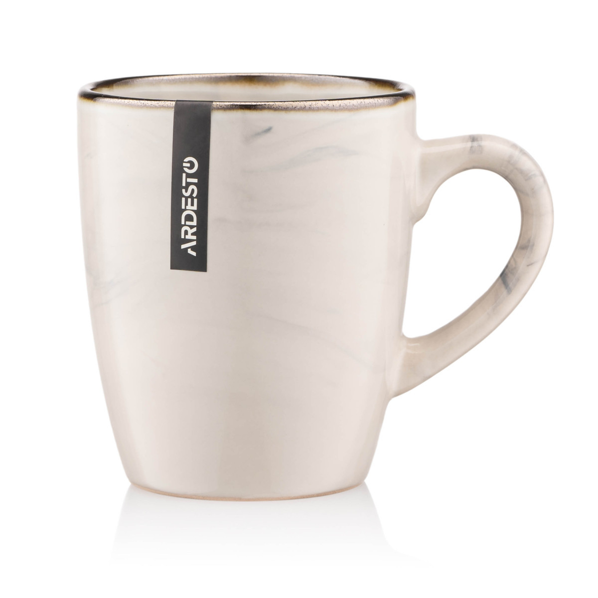 Кружка Ardesto Marmo AR-2939-MRB 360 мл бежевий ID 4698343