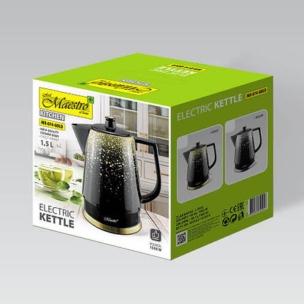 Електрочайник Maestro MR-074-Gold 1.5 л золотистый ID 4723991, фото 3