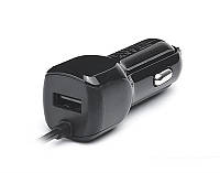 Автомобильное зарядное устройство REAL-EL CA-15 (2USB, 2.1A) Black + кабель microUSB ZZ, код: 7697340