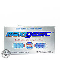 Обезболивающие таблетки Maxigesic от зубной и головной боли болей в спине, суставах, мышцах Maxigesic "Wr"