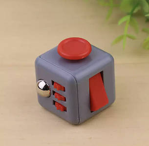 Кубик антистрес Fidget Cube 14135 сірий з червоним