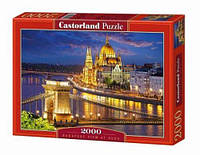 Пазлы "Панорама Будапешта в сумерках", 2000 элементов от 33Cows