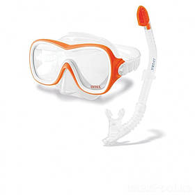 Набір для підводного плавання маска + трубка Intex Intex Біло-жовтогарячий (2000002816553)