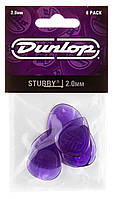 Медиаторы Dunlop 474P2.0 Stubby Jazz Player's Pack 2.0 mm (6 шт.) ZZ, код: 6555648