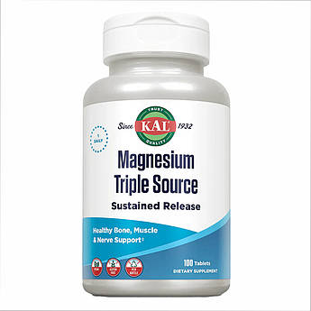 Magnesium Sustained Release Triple Source 500mg - 100 tabs