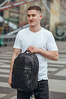 22 литровый Кожаный мужской рюкзак большой и вместительный из натуральной кожи Тіdіng Ваg В2-865-12A
