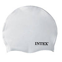 Шапочка для плавания Intex Белая ZZ, код: 6535481