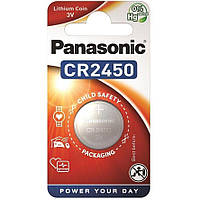 Батарейка PANASONIC CR-2450 Lithium, 3V, 1х1 шт MD, код: 8328044