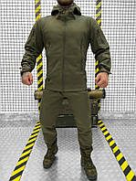 Тактичний костюм олива softshell ESDY oliva (оригінал), демісезонна форма олива НГУ, військовий костюм олива