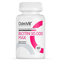 Витамин B для спорта OstroVit Biotin 10000 Max 60 Tabs ZZ, код: 7845096