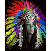 Картина по номерам Rainbow Art Жена вождя (GX39841) MD, код: 7845898