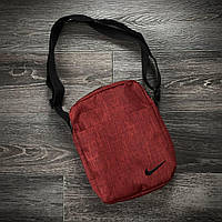 Барсетка Nike красный меланж с черним лого (1593005291) ZK, код: 7845308