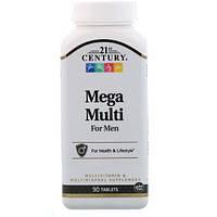 Витаминно-минеральный комплекс 21st Century Mega Multi for Men 90 Tabs MD, код: 7545975