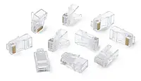 Сетевой разъем RJ45 кат. 6 для кабелей - 10 шт.