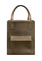Сумка шоппер BlankNote Бэтси с карманом Темно-коричневый (BN-BAG-10-1-o) GL, код: 1643568