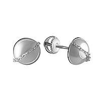 Серебряные серьги SilverBreeze без камней (2067719) IB, код: 6485955