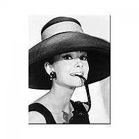 Магнит "Breakfast at Tiffany's - Audrey - Hat & Glasses"