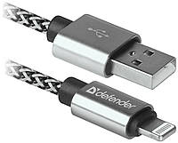 Кабель Defender ACH01-03T PRO USB2.0, AM-Lightning White, 1m (87809) (6499801) IB, код: 1871645