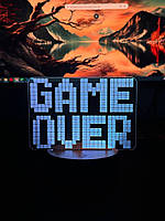 Светильник настольный RGB 3D + пульт (Game Over) Lux