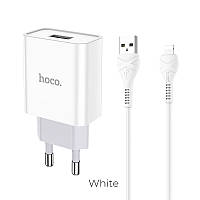 Адаптер мережевий Hoco Lightning cable Asombroso C81A |1USB, 2.1A| 4756019
