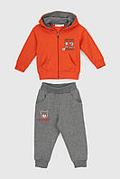Костюм малявка (кофта+штаны) для мальчика Breeze 1619 74 см Оранжевый (2000989929178) GL, код: 8309070