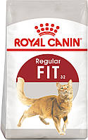 Сухой корм для домашних и уличных кошек Royal Canin Fit 10 кг (11417) (0262558702243) IB, код: 7581567