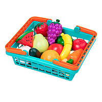 Игровой набор Овощи фрукты на липучках в корзинке Battat KD34646 GL, код: 8248300